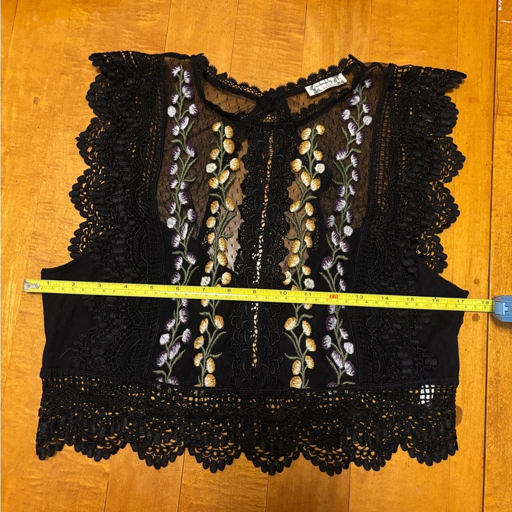 free people lace embroidery top - Picture 5 of 6